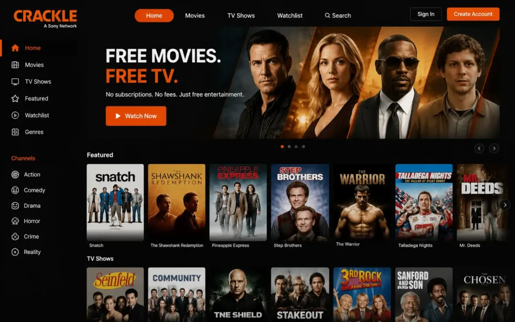 Crackle streaming service