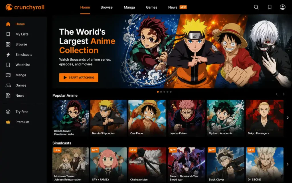 Crunchyroll streaming
