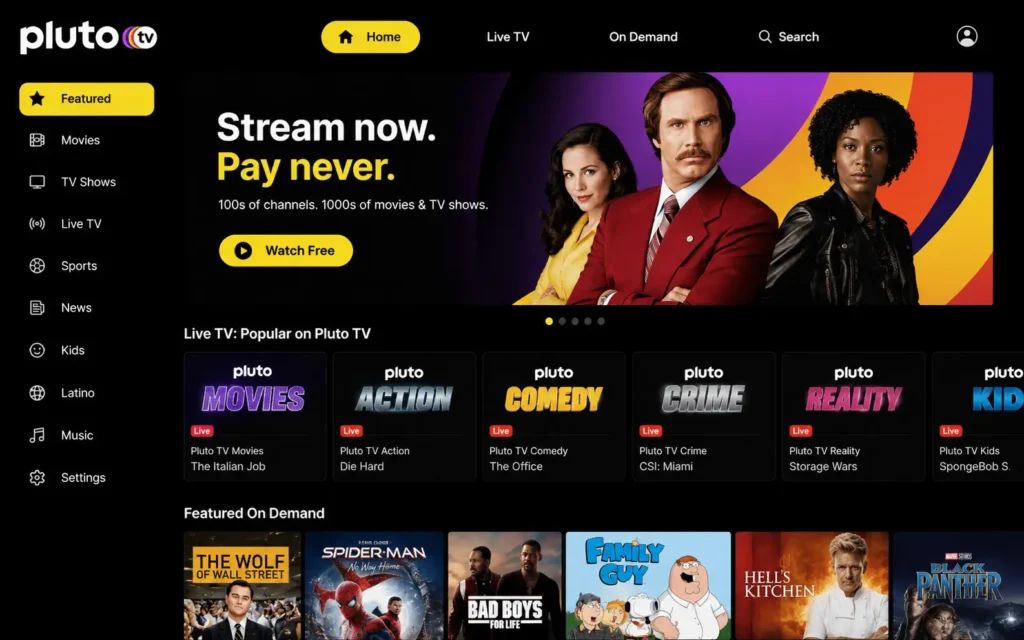 Pluto TV Streaming