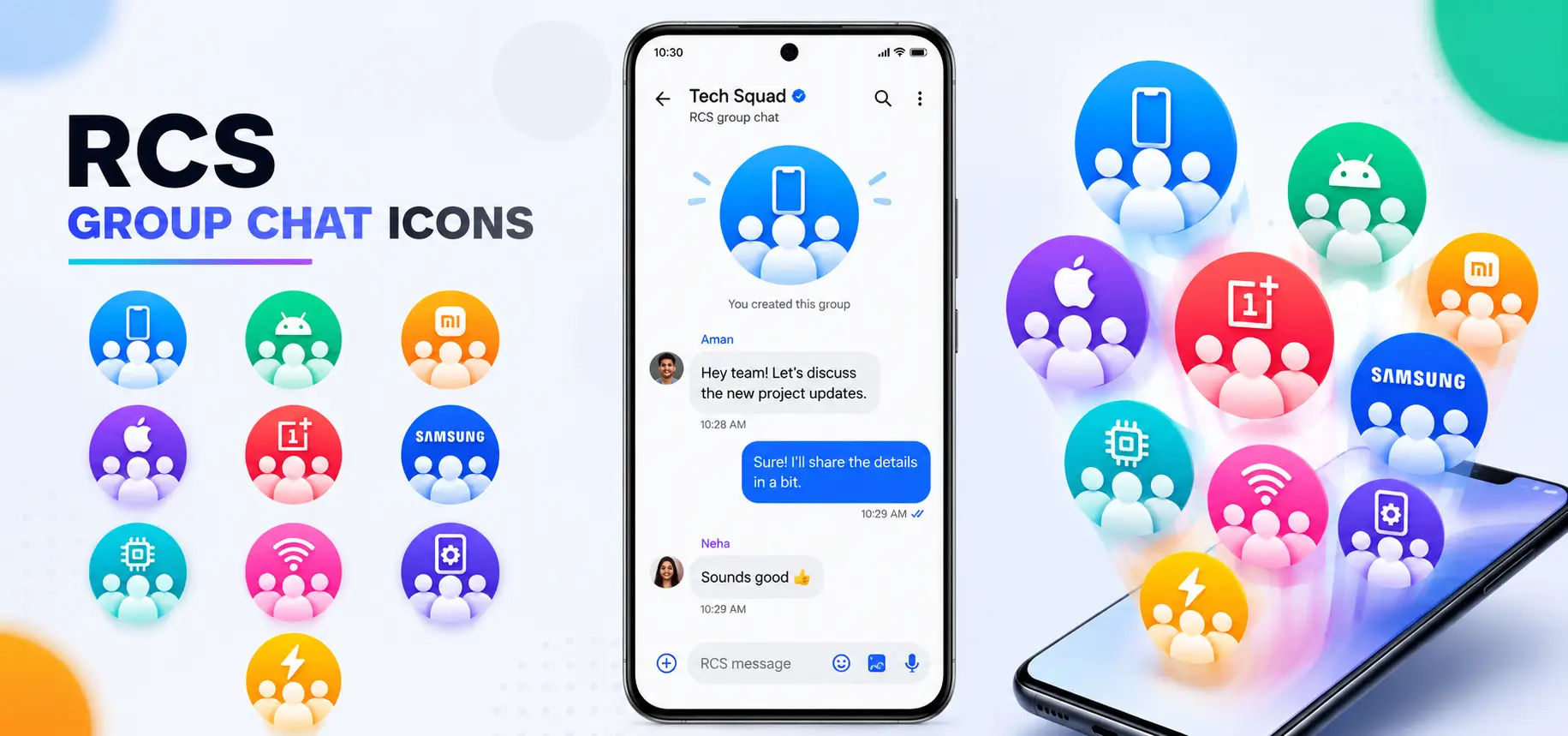 Custom RCS Group Chat Icons