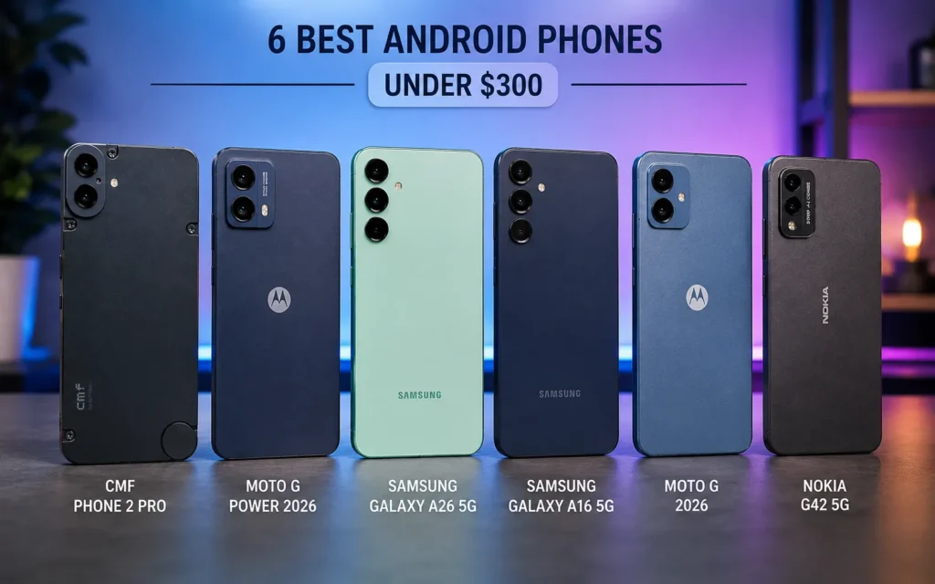 Best Android phones under $300 compared side by side