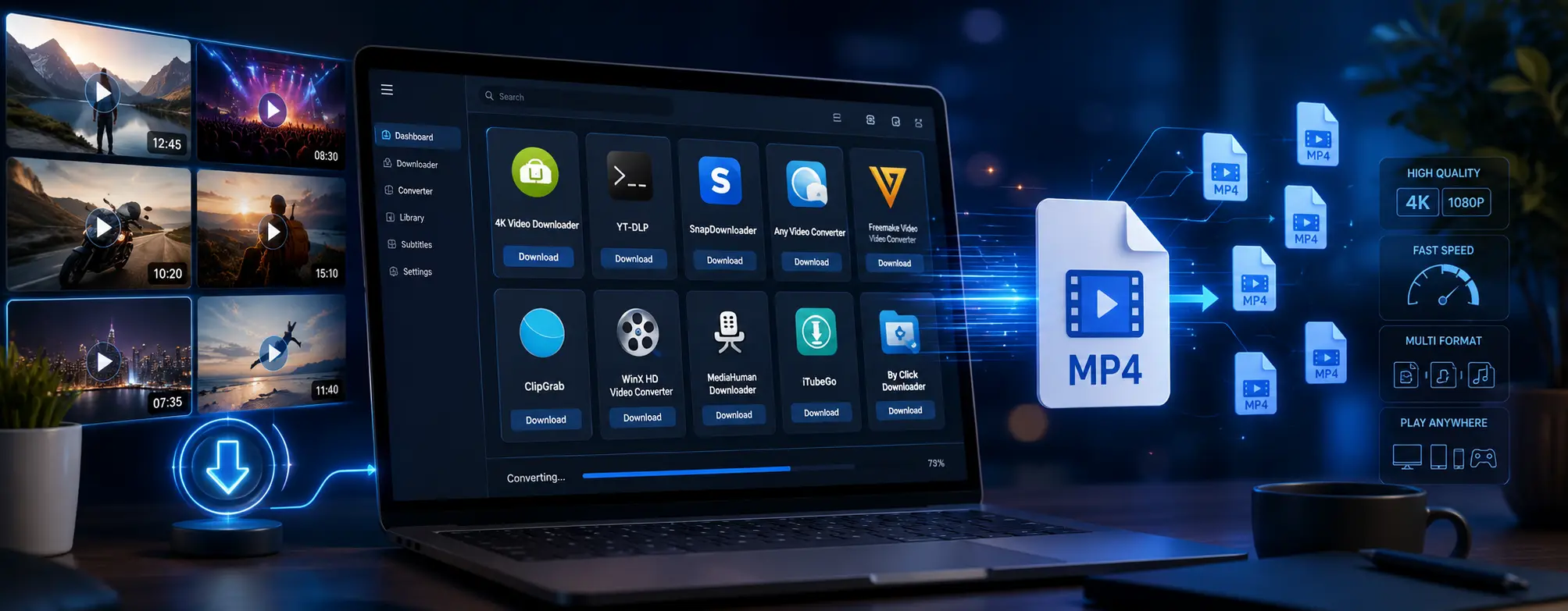 Best YouTube to MP4 Converter Tools comparison banner