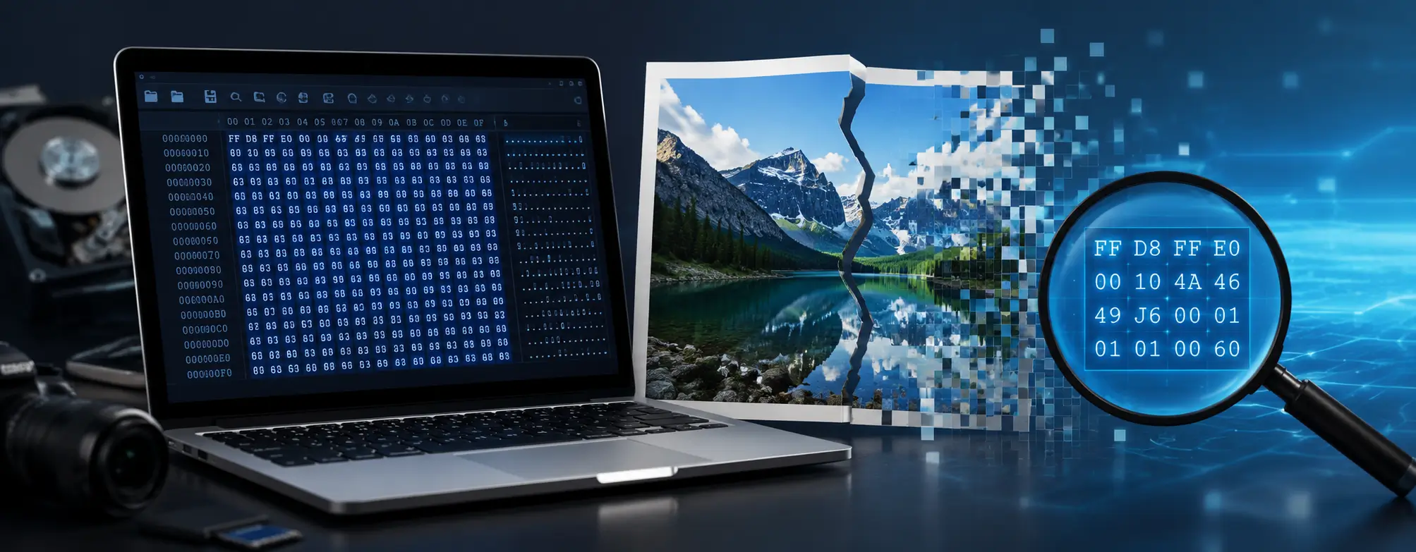 can i use hxd to repair corrupt photos