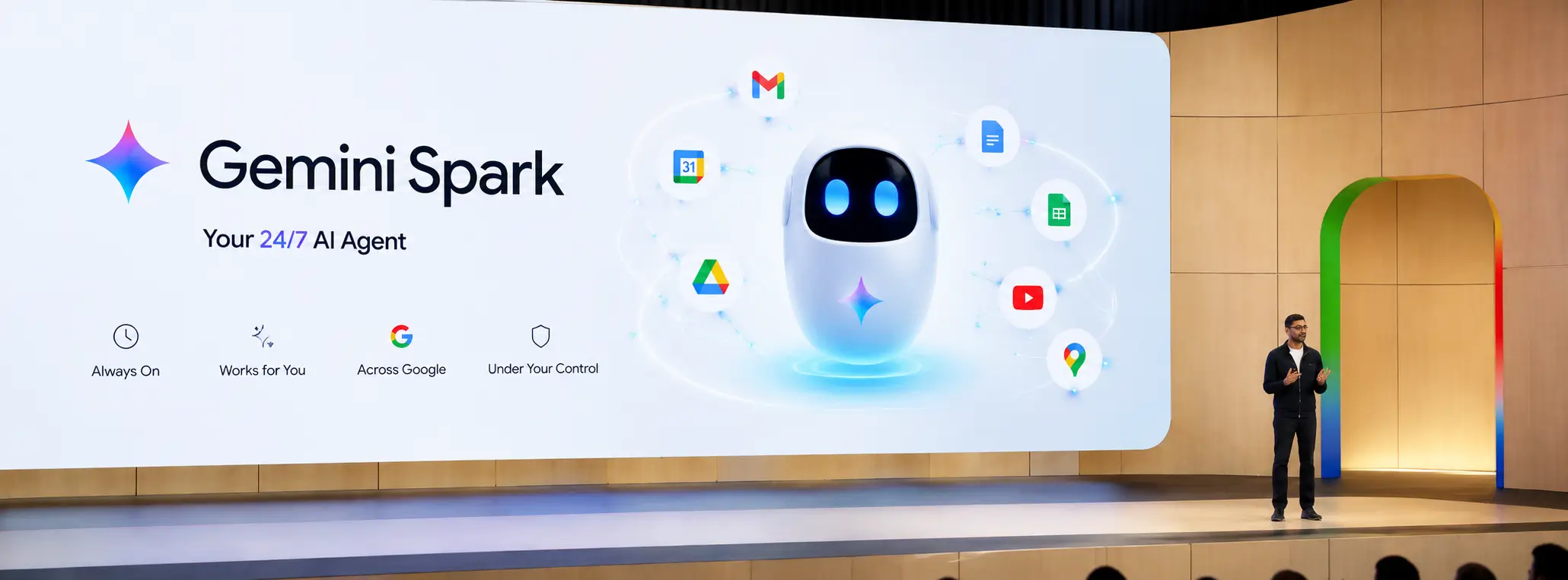 Gemini Spark AI keynote presentation