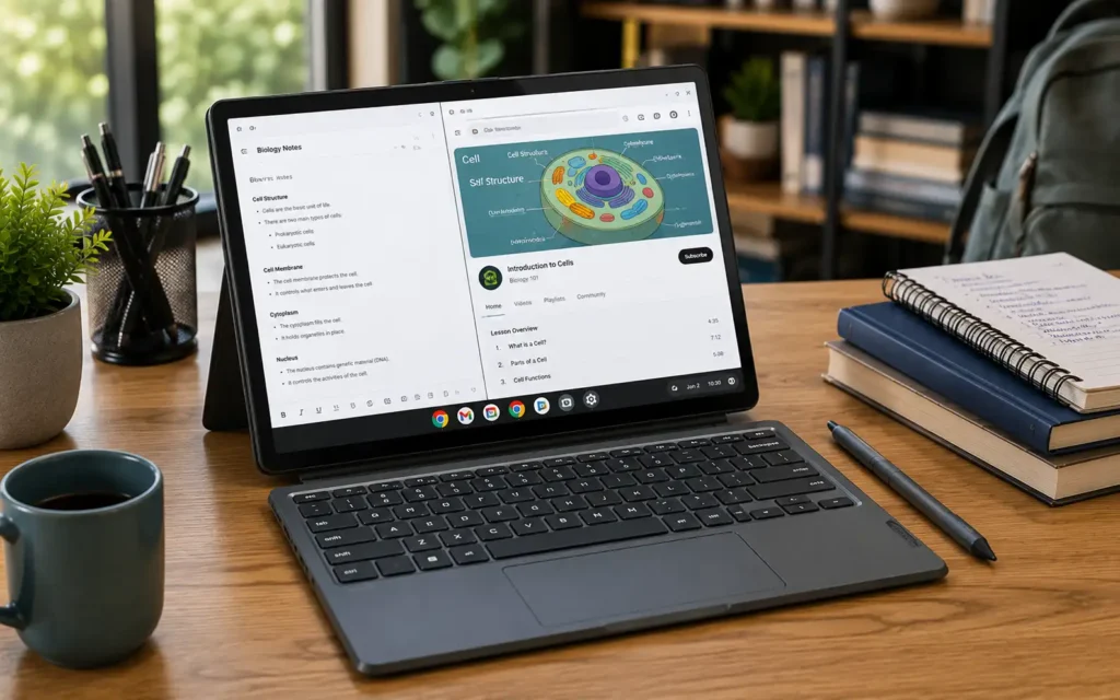 Lenovo Chromebook Duet 3 detachable 2-in-1 laptop setup