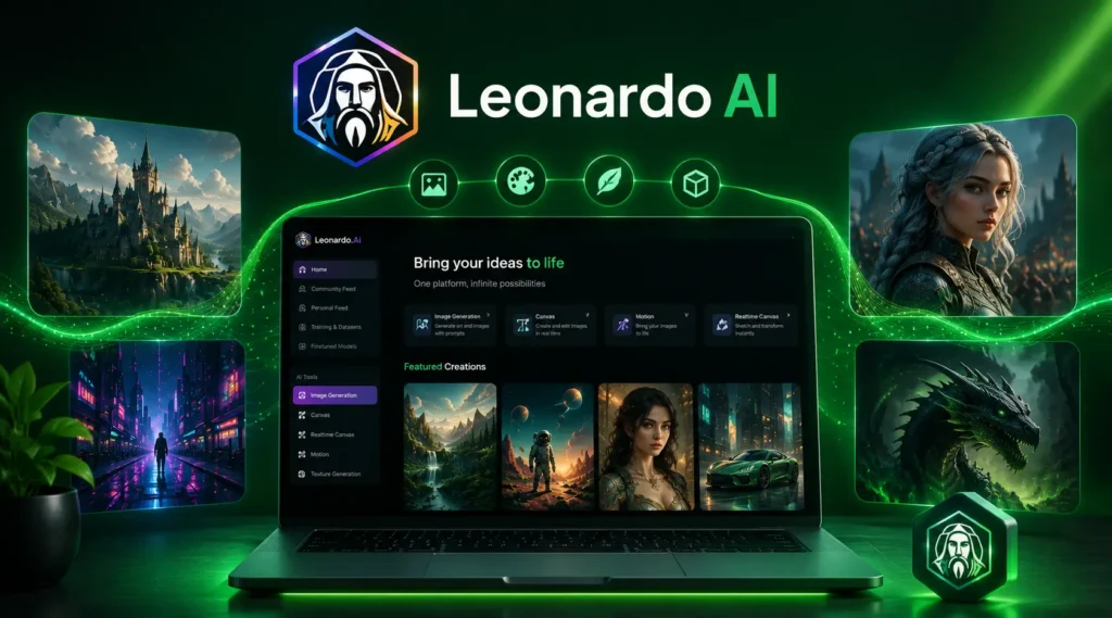 Leonardo AI — Best Free Tier for Volume and Style Variety 