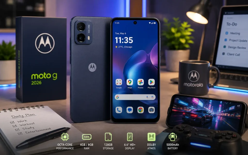 Moto G 2026 highlighting smooth everyday performance