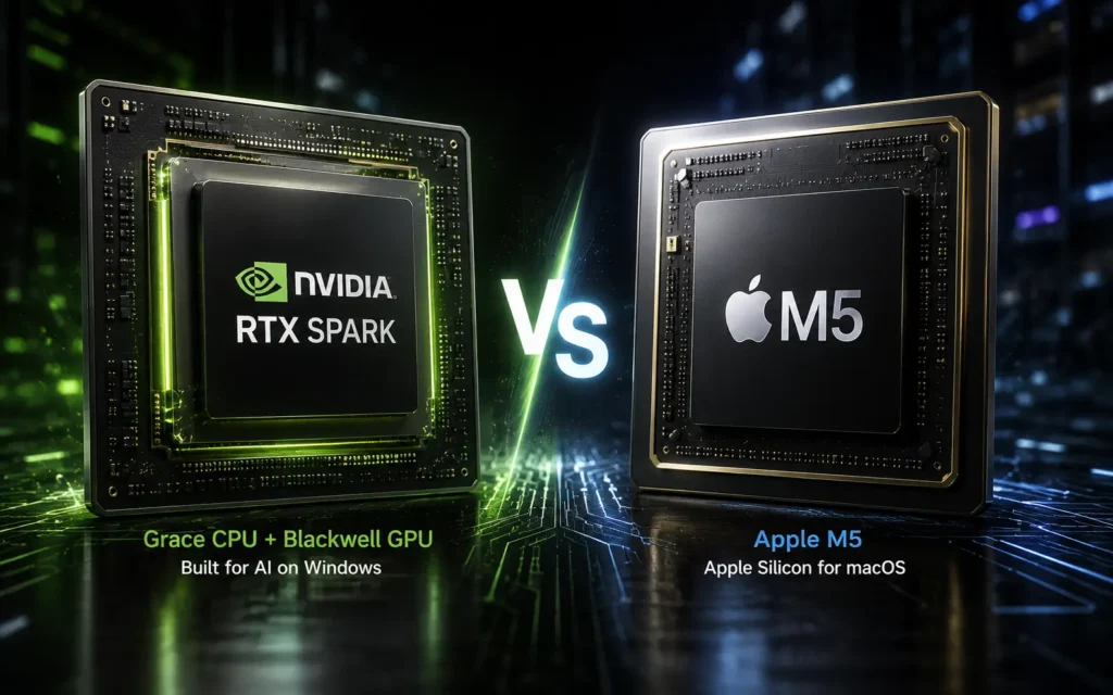 NVIDIA RTX Spark vs Apple M5 vs Snapdragon X Elite