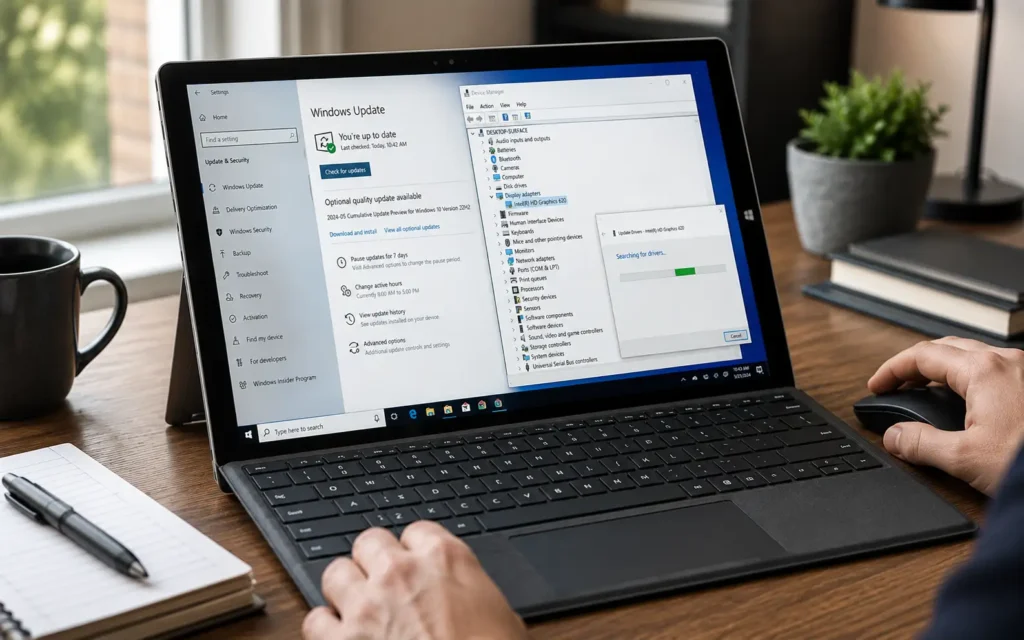 Updating Surface Pro 4 drivers